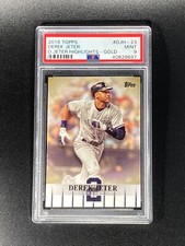 2018 Topps Series 1 DEREK JETER Highlights #DJH-23 SSP GOLD /50 PSA 10 POP 1