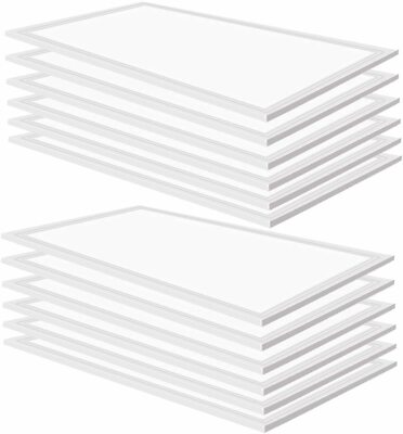 4-20PCS 2X4 LED Panel Light Recessed/Drop Ceiling Install, Flat Backlit Fixture