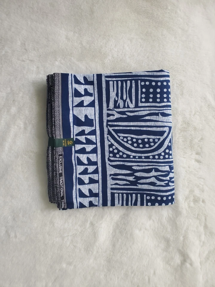 Bamileke African print/100% Cotton/Authentic Ndop fabric/Real wax/6 yards - Image 2 of 4