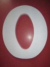 White "O" Wooden Wedding Party Home Decor Nursery Alphabet Letter - NEW