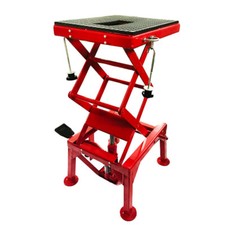 Motorcycle Center Scissor Lift Jack Hoist Stand Dirt Bikes 300lb Platform Center