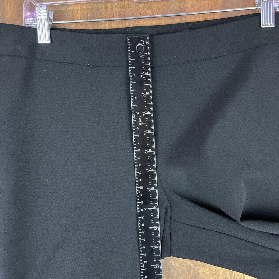 Express Womens Pants Black Leggings Side Lace Up Straight Leg Stretch