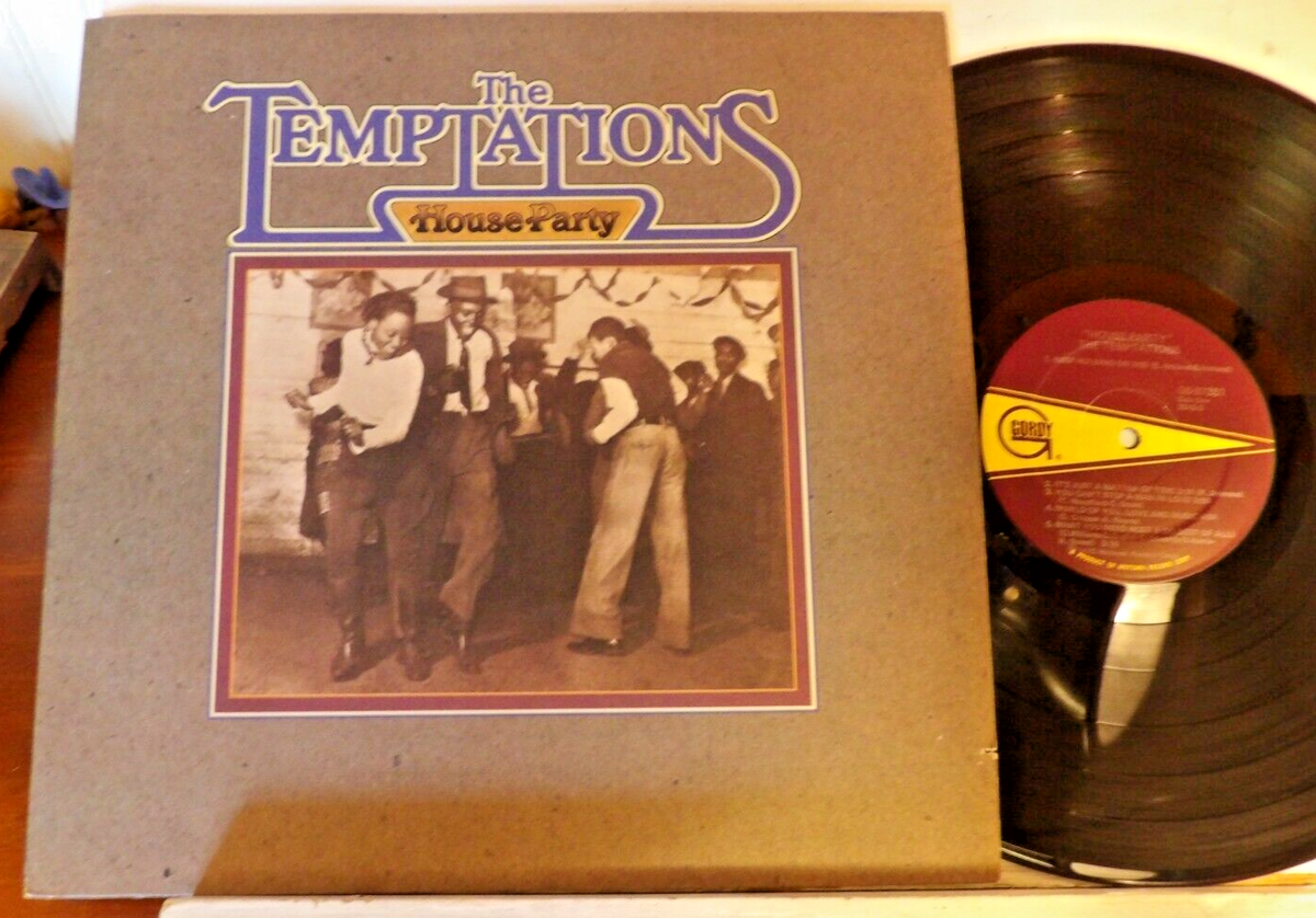 THE TEMPTATIONS - HOUSE PARTY LP #G6-973SL 1975 EX VINYL VG+ COVER
