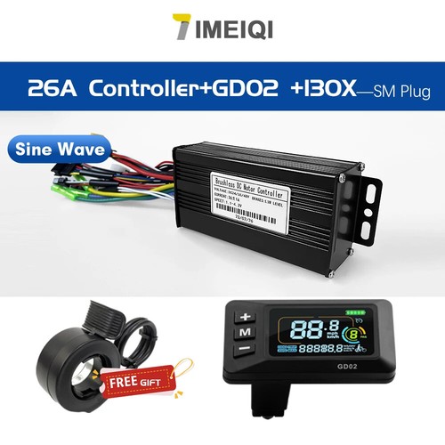 E-bike Sine Wave Controller 36/48V 17/26/30/40A with S869 GD02 LCD Color Display - Picture 29 of 31