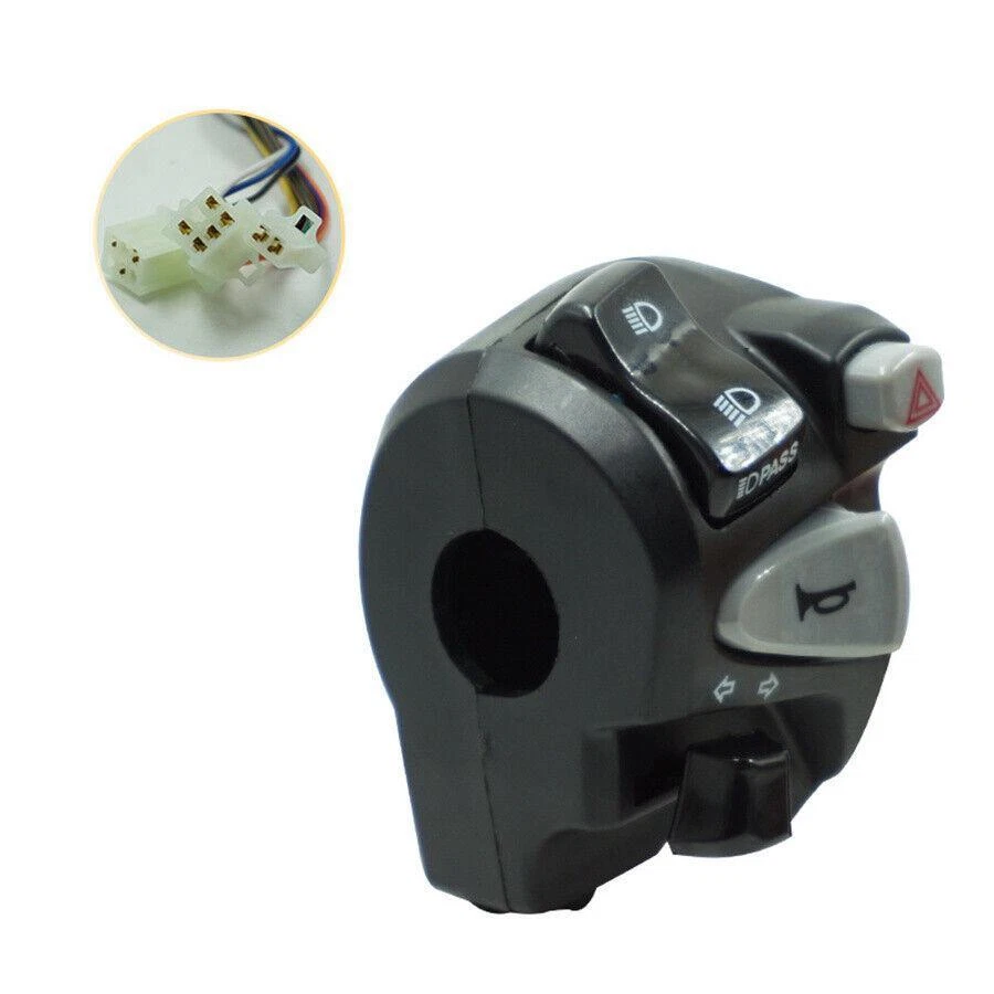 Handlebar Switch Control For Horn Turn Signal Lo/Hi Beam Headlight Motorcycle - Изображение 3 из 4