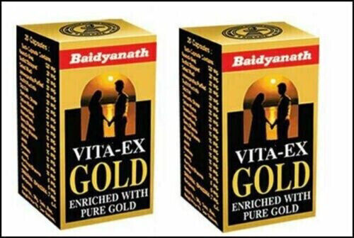 Baidyanath Ayurvedic Vita-Ex Gold 40 Capsule Formula ayurvedica completa + F/S - Foto 1 di 5