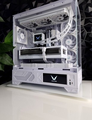 Angebot   Valkyrie VK03 LCD White Case with Touchscreen Mid Tower Gaming Case