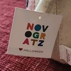 NOVOGRATZ Halloween Felted Ghost With Pink Pumpkin Weighted Decor NWT — photo 5