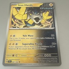 Pokemon Temporal Forces 061/162 Iron Hands - NM - Buy 3 Get 2 Free