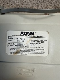 Adam Coleco ColecoVision Family Computer Console 2410CPU With Extras- Untested