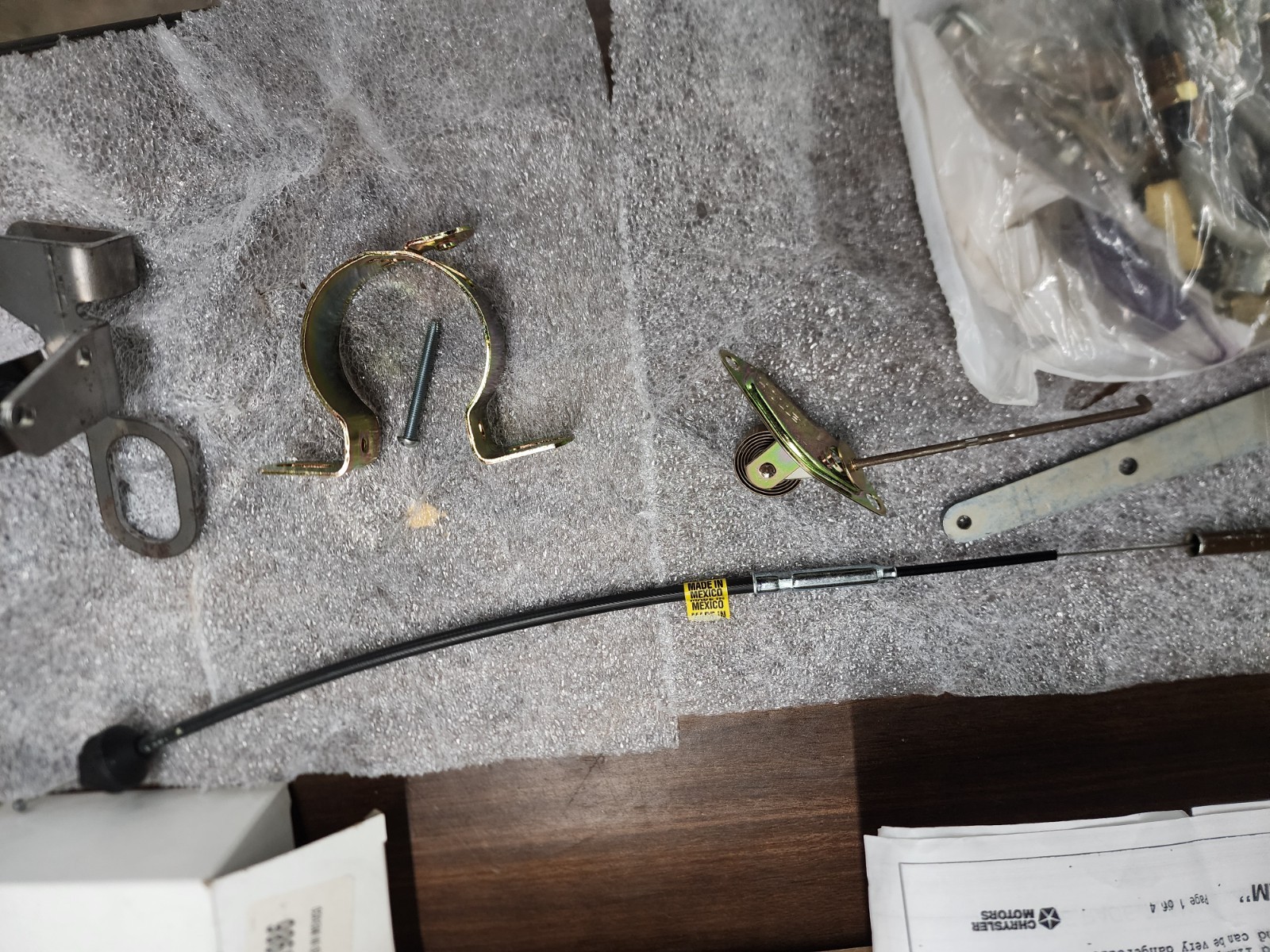 Mopar Performance six pack installation kit small block