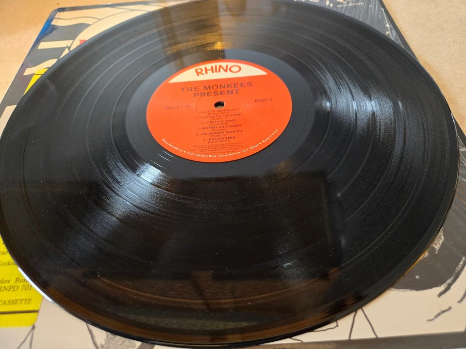 The Monkees Present Vinyl LP 1985 Rhino Records edition - Image 4 of 4