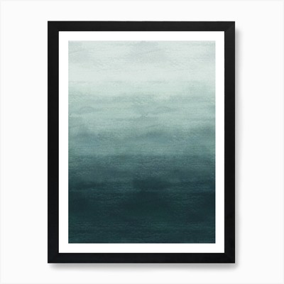 Blue Gradient Art Art Print Framed Wall Art Poster Canvas Print Picture