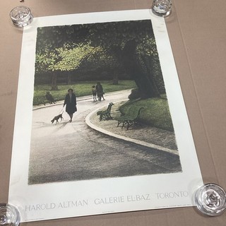 Harold Altman Galerie El Bay Toronto Walking The Dog Poster 26x19”
