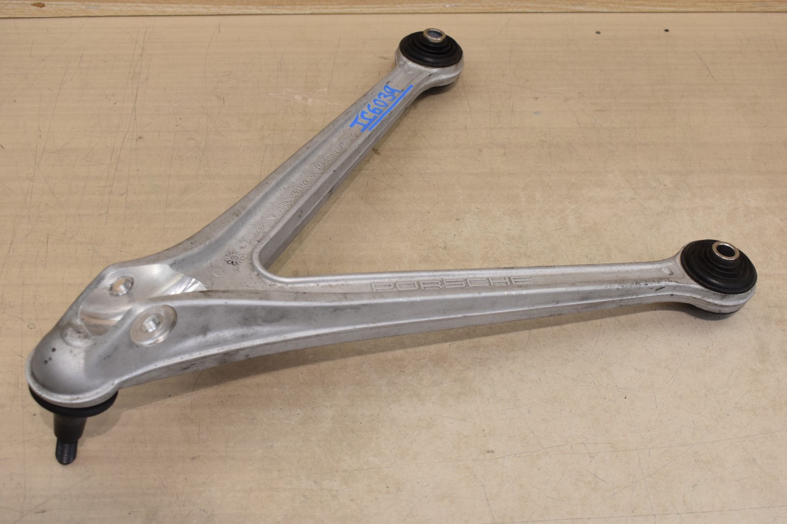 04-06 PORSCHE CARRERA GT FRONT SUSPENSION LOWER CONTROL ARM GENUINE 98034115300