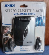 Jensen Stereo Cassette Player AM/FM Radio with Headphones SCR-68A NEW SEALED