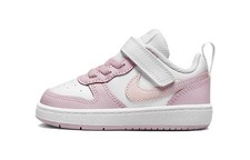 Nike Court Borough Low top Toddler Shoes Pink White Infant And DQ0493-100