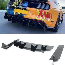 Rear Bumper Diffuser for Ford Mustang 2015-2023 V2 Style Rear Spoiler Lip Onl...
