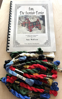 Sam The Scottish Terrier Dog 3-D Needlepoint Pattern Book 20 DMC #5 Amy Wolfson