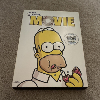 The Simpsons Movie DVD Full Screen Special Features Commentary Deleted Scenes