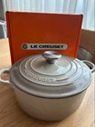 Le Creuset Cocotte Ronde Tradition 20cm Nutmeg Cast Iron Casserole Round New