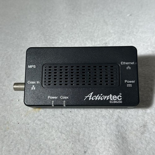 Actiontec ECB6200 MoCA 2.0 Ethernet to Coax Adapter Gigabit TV STB Network