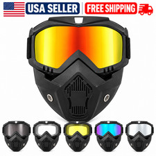 UV400 Motorcycle Goggles Face Mask Motocross Cycling Ski Windproof Riding Glases