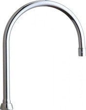 Chicago Faucets GN8AE3JKABCP 8" Rigid/Swing Gooseneck Spout