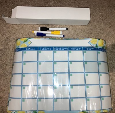 Magnetic Weekly Planner, Dry Wipe Fridge Whiteboard or Dry Erase Calendar Board