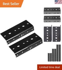 2U Rack Rail Pair - Heavy-Duty Alloy Steel for Secure Equipment Storage