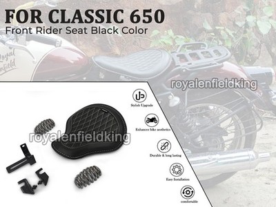 Fit Für Royal Enfield Klassisch 650 '' Original Leder Vorne Rider Sitz Black Farb