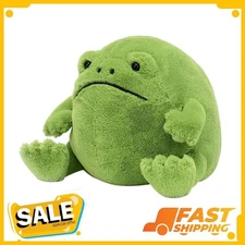 Ricky Rain Green Frog Plush Toy Soft Stuffed Animal Cute Frog Doll Xmas Gift
