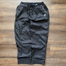 Vintage 90  s Mens XL Black Adidas Swishy Workout Streetwear Sports Sweatpants