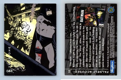 Falsely Accused #10 Batman Saga Of The Dark Knight 1994 Skybox Trading Card