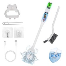 Toilet Brush, Ultra Quiet  Powerful Scrubbing, IPX7 Waterproof Self-Cleaning...