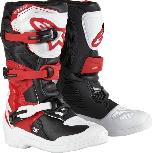 Alpinestars Tech 3S Youth Boots (2, White/Black/Bright Red)