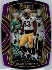 2020 Panini Select Club Level #299 David Onyemata Purple Prizm Die Cut