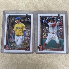 Marcelo Mayer 2025 Topps Update Lot Of 2 US105 US276 RC Debut Base Red Sox