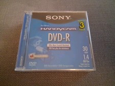 Sony 3DMR30R1H DVD-R Discs 3 Pack New In Original Shrink. Free Shipping USA