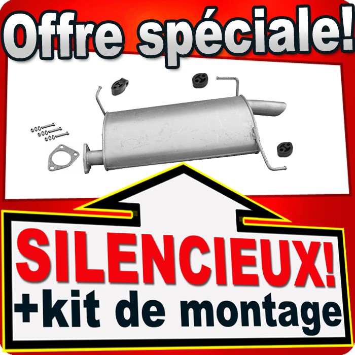Silencieux arrière pour Mitsubishi Grandis 2.0 DI-D idéal pour les trajets silencieux en famille