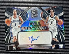 2021-22 Panini Spectra T.J. McConnell Full Spectrum Silver AUTO /99 76ers Pacers
