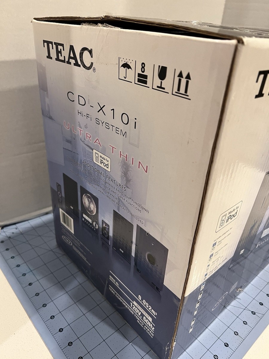 TEAC CD-X10i Micro HiFi Stereo System Home Audio CD 2.1 Channel