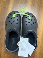 Crocs Black Classic Platform Clog Shoes Women's Size 6 Flip Flop Sandals Comfort