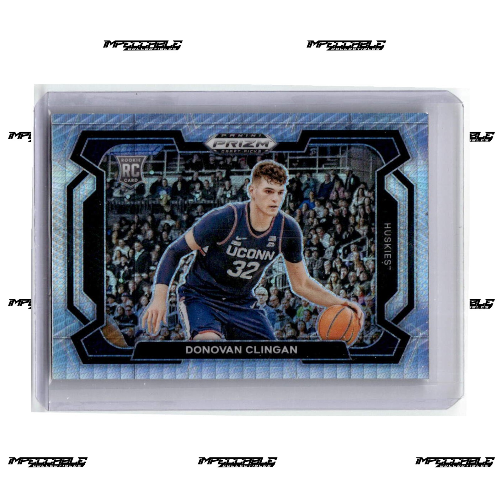 2024 Panini Prizm Draft Picks - Hyper #95 Donovan Clingan Rookie Variation SP