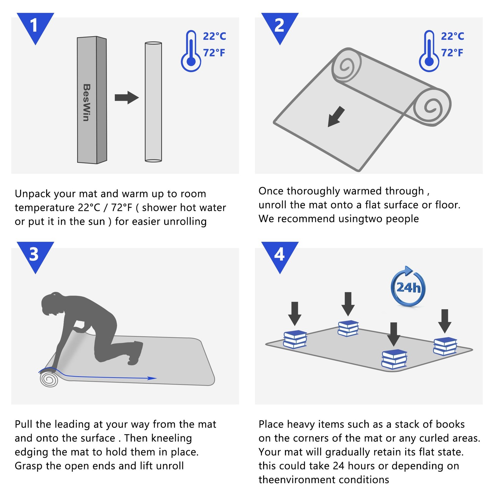 Clear Chair Mat Hardwood Floors 36x48, Heavy Duty Desk & Office Floor Protection