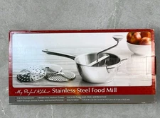 My Perfect Kitchen Stainless Steel Food Mill - NEW OPEN BOX