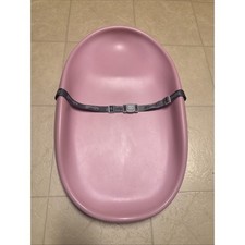 Bumbo Diaper Changing Pad, Ergonomic Baby Changing Mat with Safety Belt, Pink