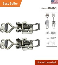 Adjustable Latch Buckle Cabinet Boxes Lever Handle Toggle Catch Latch Lock,Si...