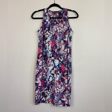 Title Nine Abstract Floral Built in Bra Athletic Pickleball Tennis Dress Small