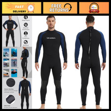 Men's Full Wetsuit 3/2mm 5/4mm - Front Zip for Diving, Snorkeling, Surfing, Sw
